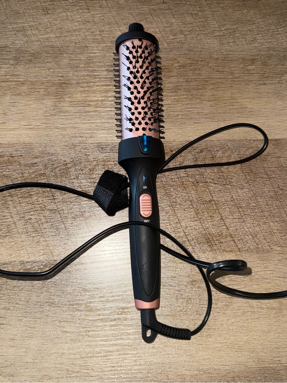 Amazon Black and Rose Gold Hot Air Round Brush Hair Styler